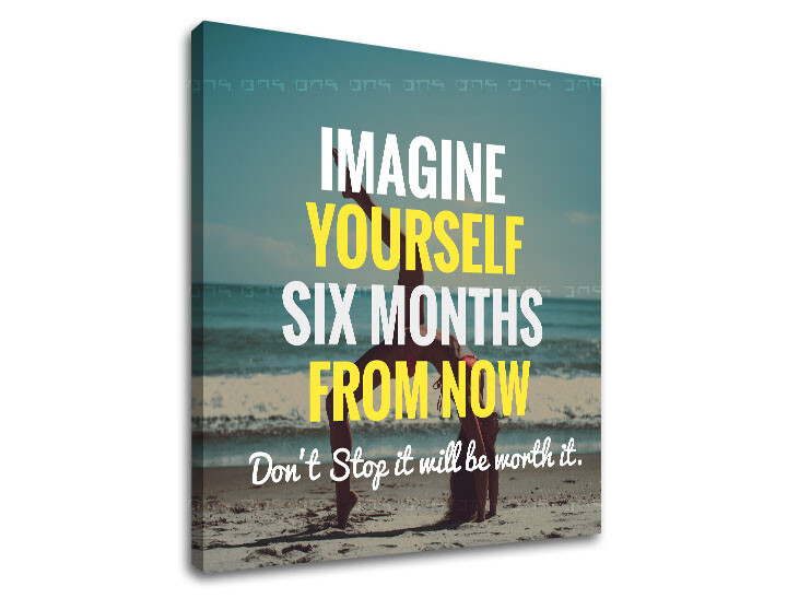 Motivační nástěnná malba Představte si sami sebe