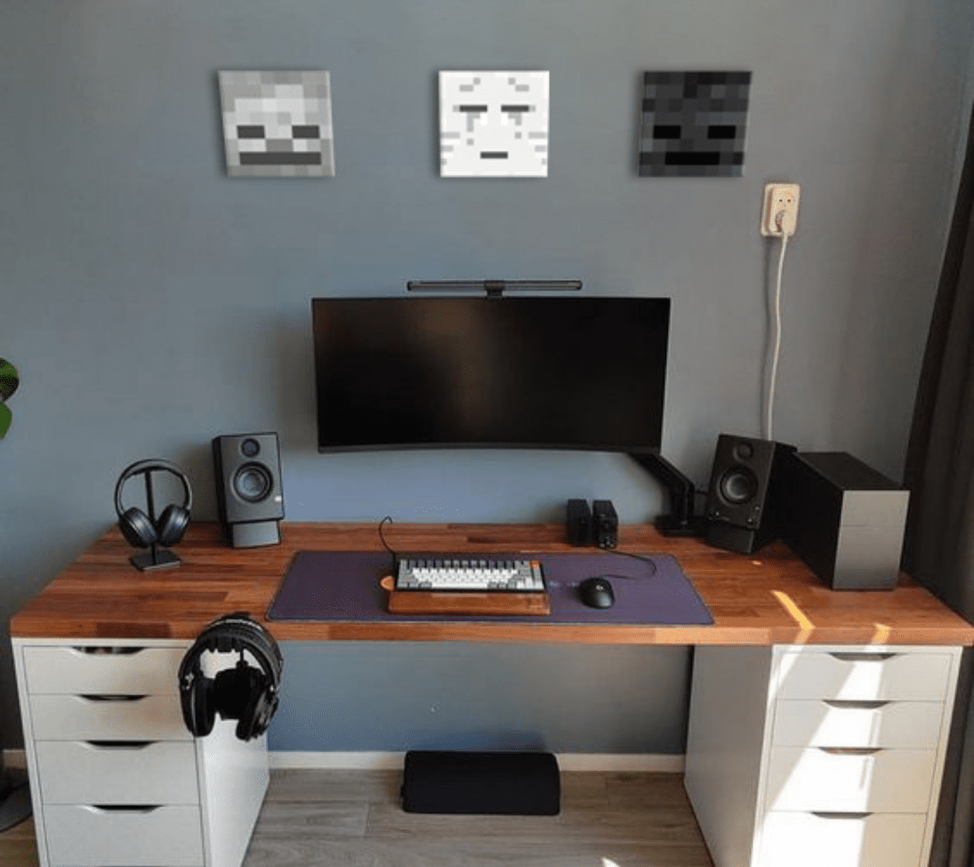 Malování z Minecraftu - Vybrané postavy na plátně - Ghast, Skeleton, Withderova kostra