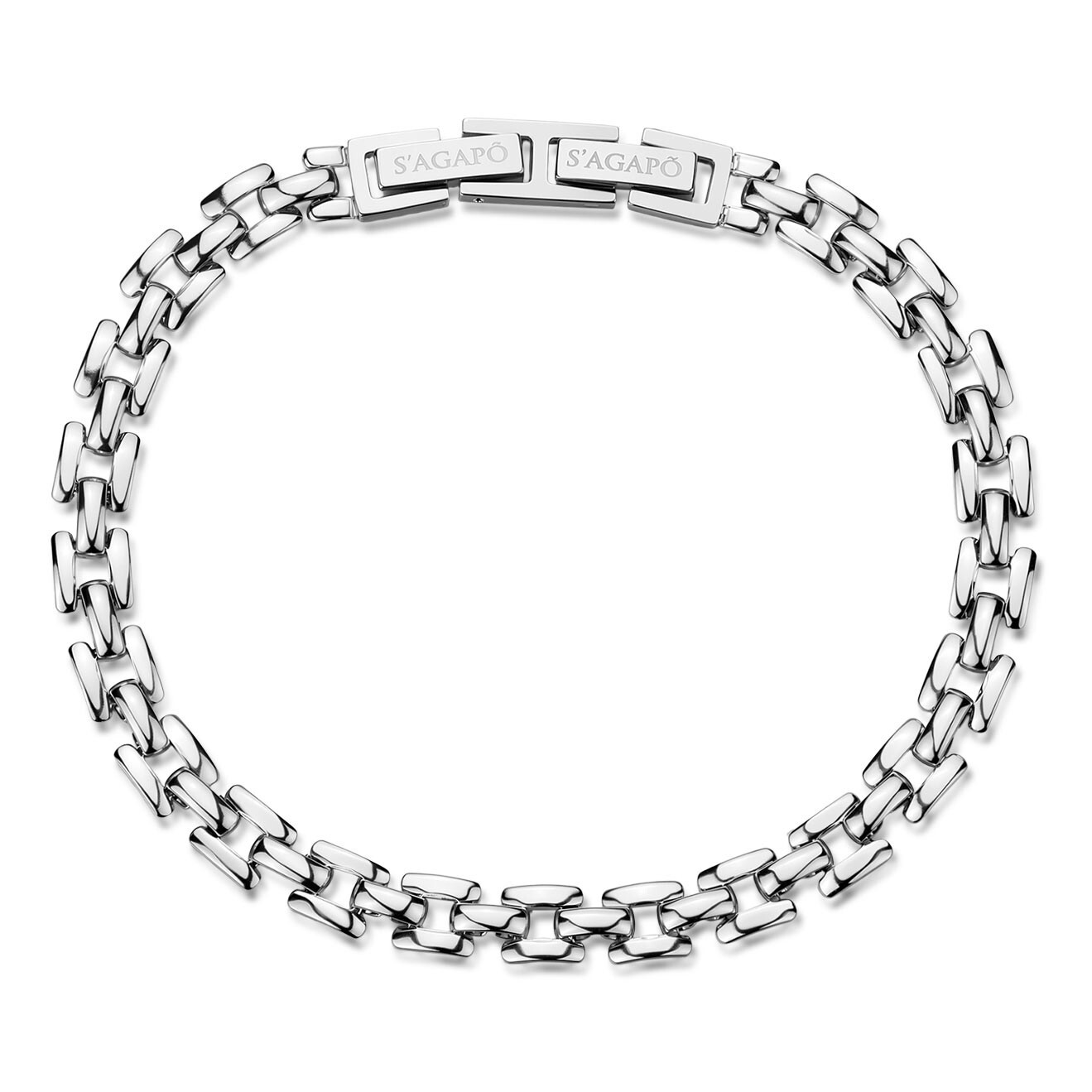 S'Agapõ Stylový ocelový náramek Ripple SRP97