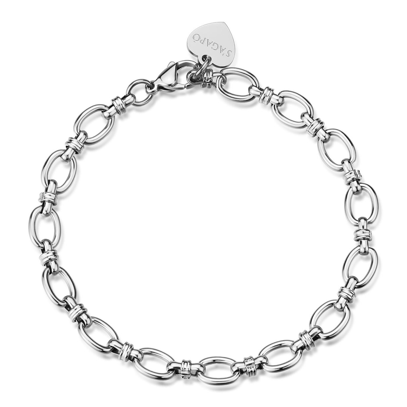 S'Agapõ Moderní ocelový náramek Chunky SHK116