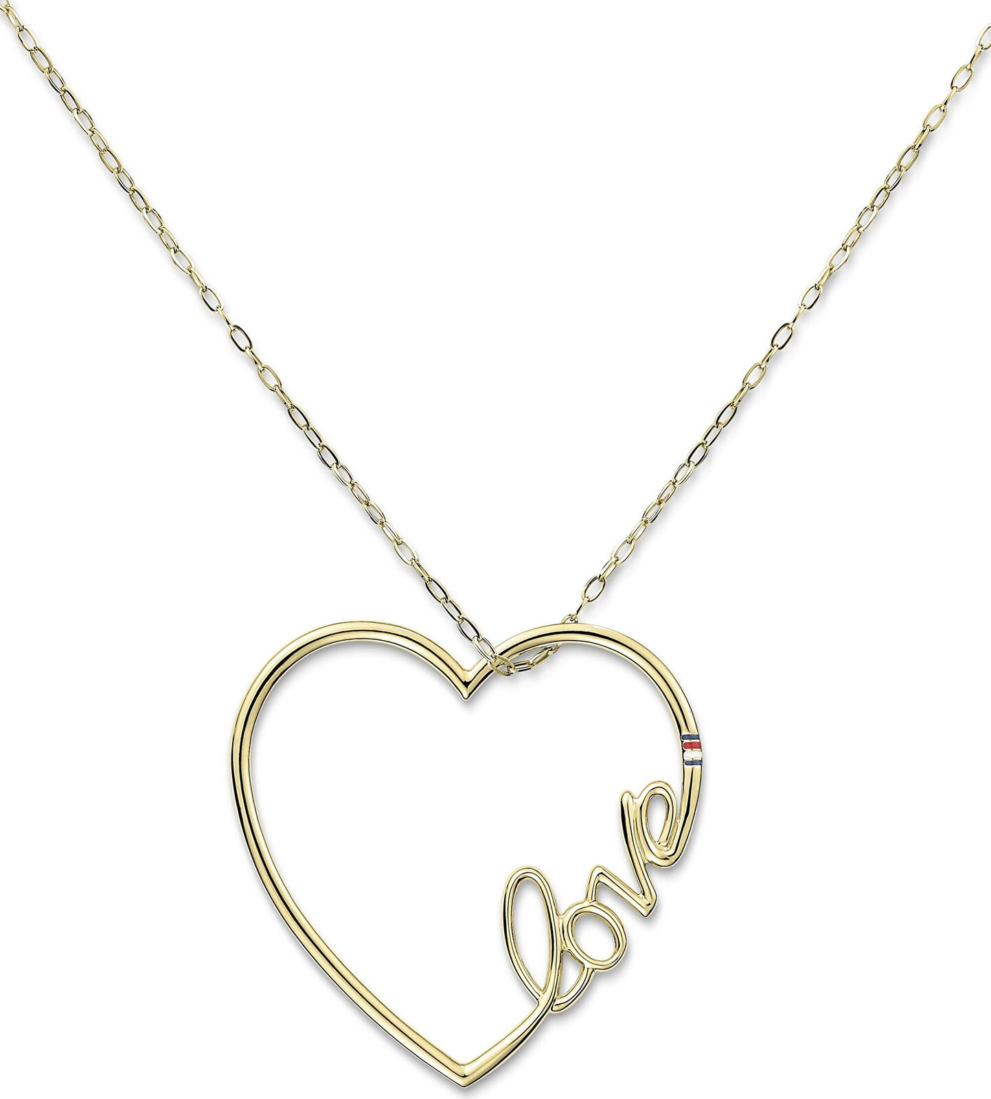 Tommy Hilfiger Dlouhý ocelový náhrdelník se srdcem 2700908