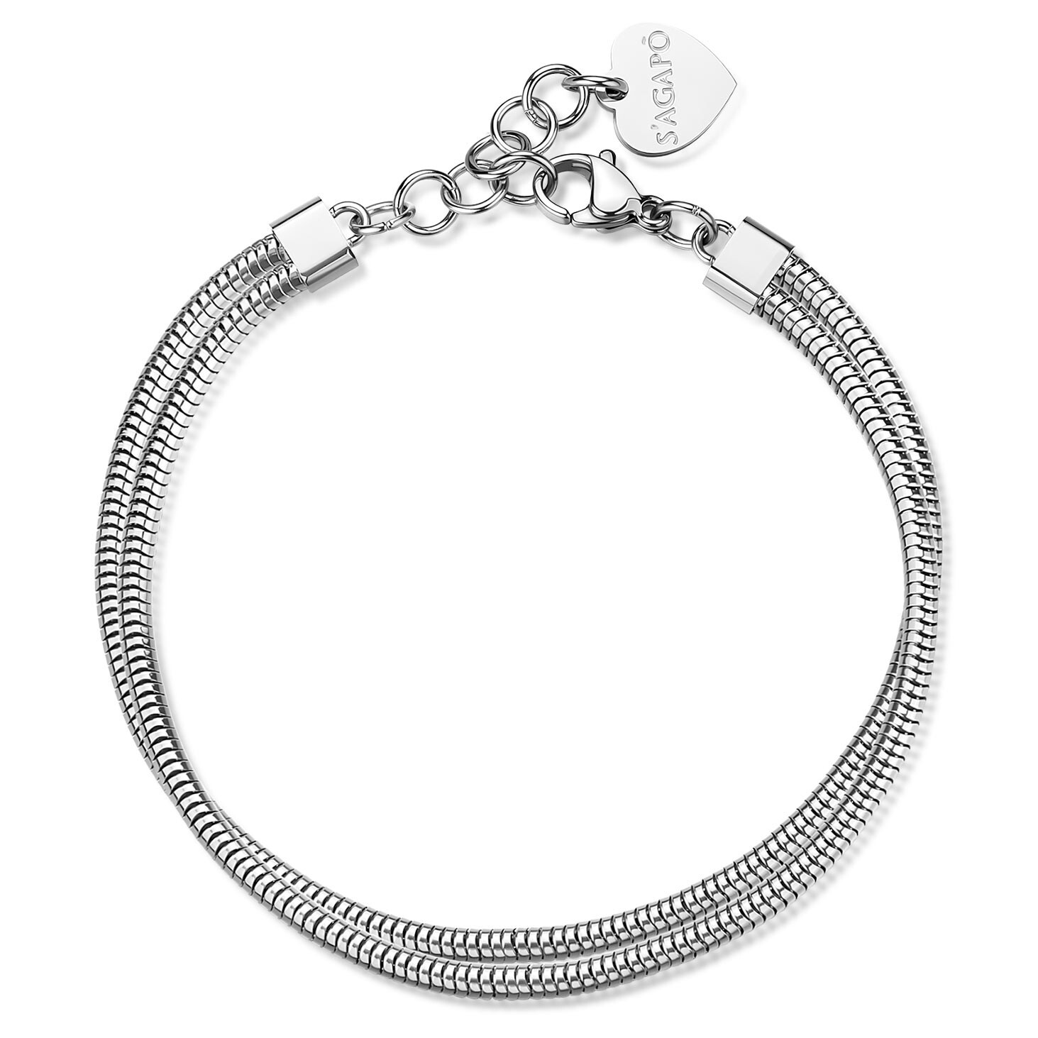 S'Agapõ Dvojitý náramek Hádek Chunky SHK118