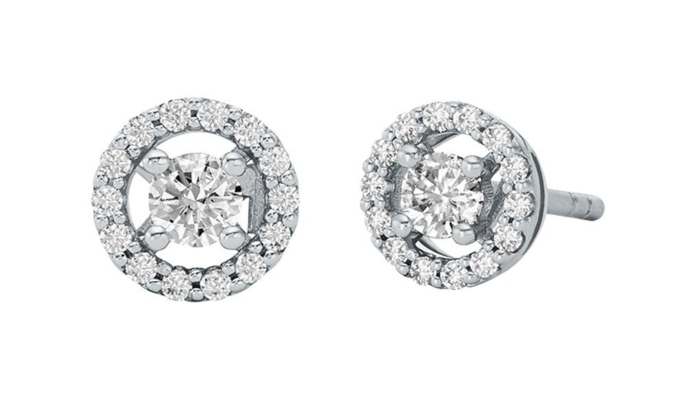 Michael Kors Elegantní stříbrné náušnice s čirými zirkony MKC1823040