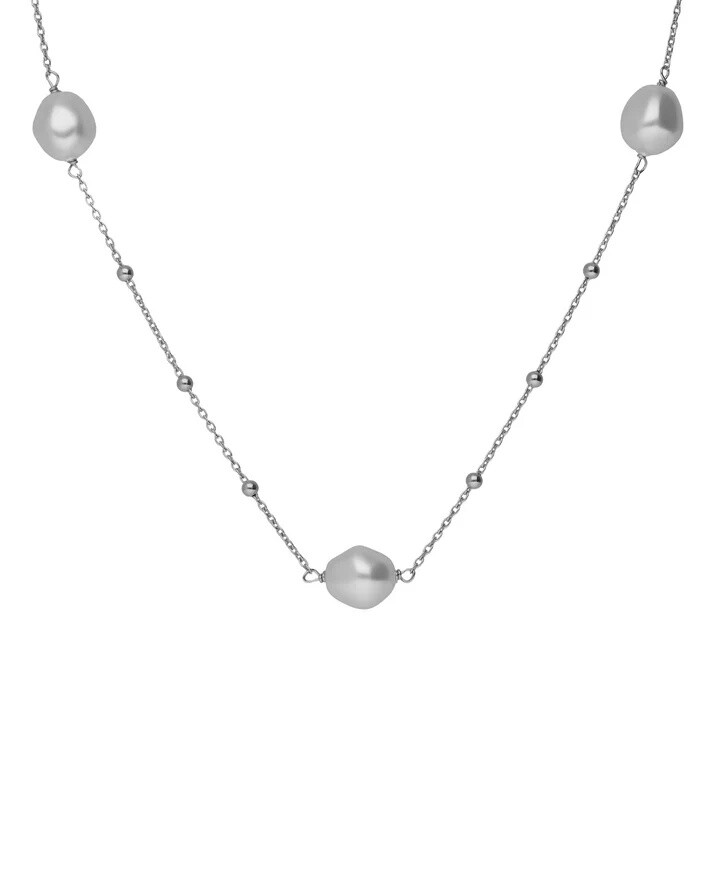 Victoria Cruz Dlouhý stříbrný náhrdelník se syntetickými perlami Sera A5566-00HG