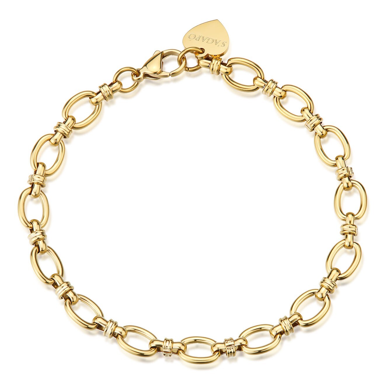 S'Agapõ Moderní ocelový náramek Chunky SHK117