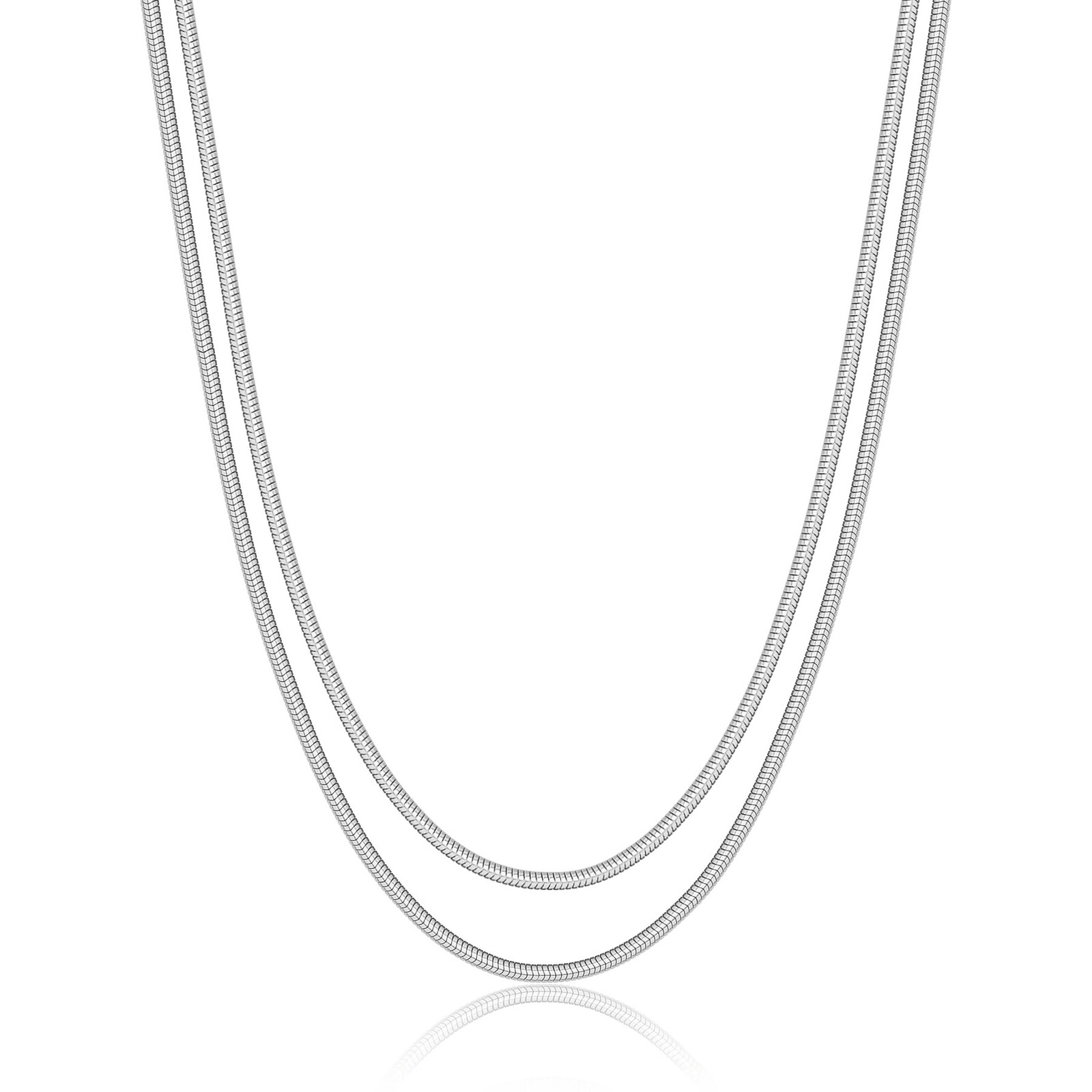 S'Agapõ Dvojitý luxusní náhrdelník z oceli Hádek Chunky SHK110