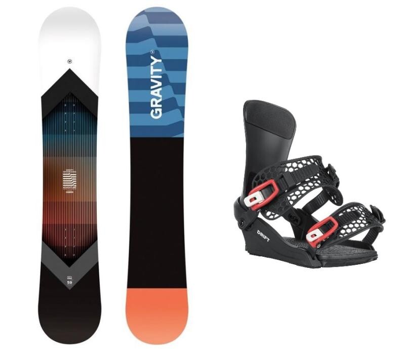 Gravity Adventure 25/26 pánský snowboard + Gravity Drift black/red vázání