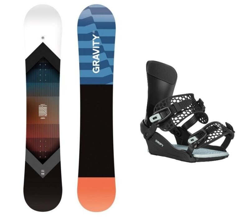Gravity Adventure 25/26 pánský snowboard + Gravity Drift black/sage vázání