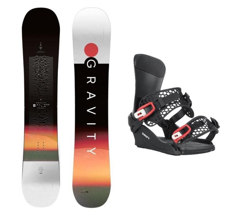 Gravity Bandit 25/26 pánský snowboard + Gravity Drift black/red vázání