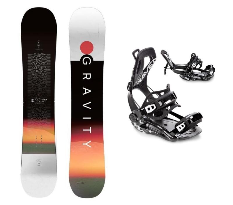Gravity Bandit 25/26 pánský snowboard + Raven Fastec FT360 black vázání