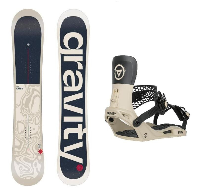 Gravity Cosa 25/26 pánský snowboard + Gravity Indy stone/black vázání