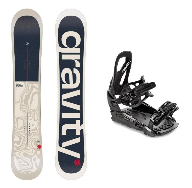 Gravity Cosa 25/26 pánský snowboard + Raven S230 Black snowboardové vázání