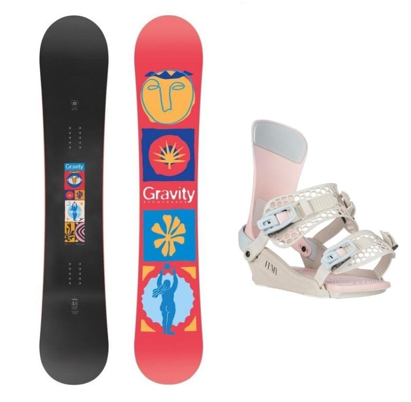 Gravity Electra 25/26 dámský snowboard + Gravity Fenix candy vázání