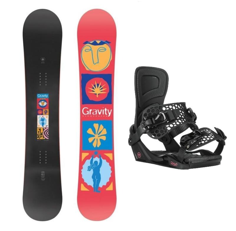 Gravity Electra 25/26 dámský snowboard + Gravity Rise black 25/26 snb vázání