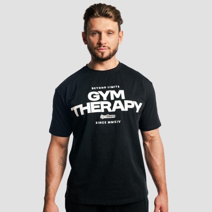 GymBeam Tričko Gym Therapy Black