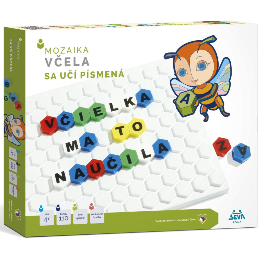 SEVA Včela sa učí písmenká SK, 110 dílků