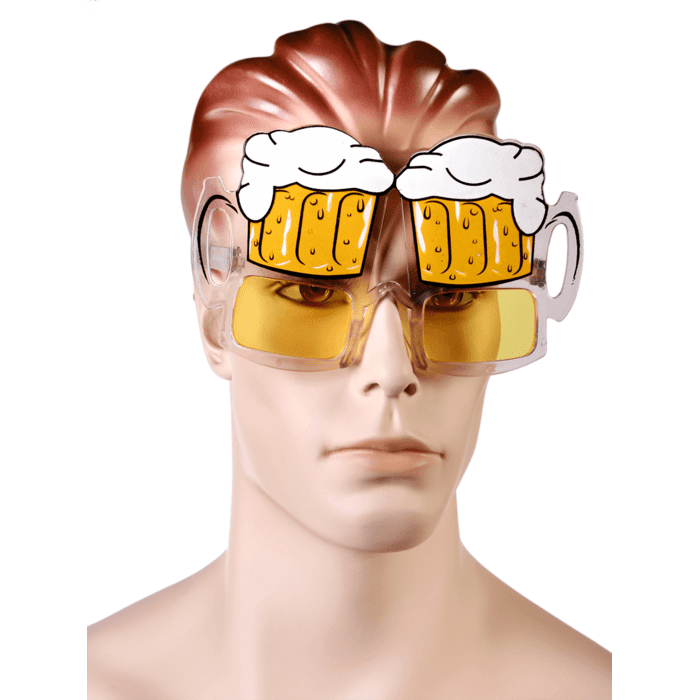 Brýle Party fun Žlutá piva 1 ks