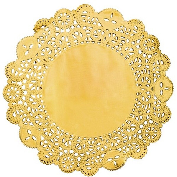 Prostírání zlaté krajkové 35 cm