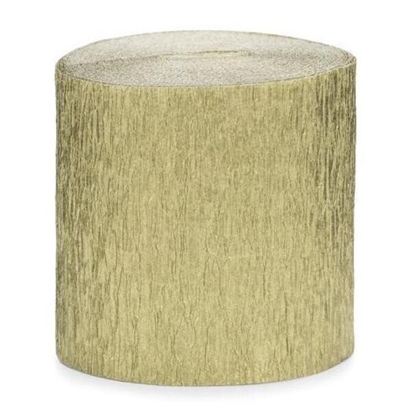 SERPENTÝNA krepová zlatá 5cm/10m