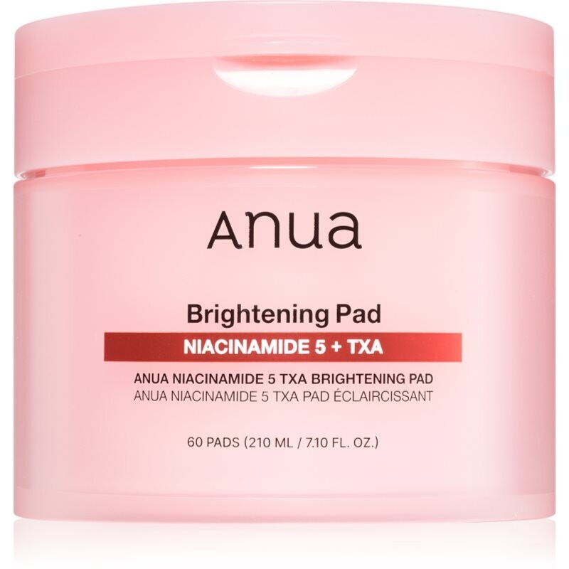 Anua Niacinamide 5% + TXA Brightening Pad tonizační polštářky pro rozjasnění a hydrataci 60 ks