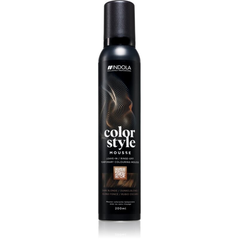Indola Color Style Mousse tónovací pěna na vlasy odstín Dark Blonde 200 ml