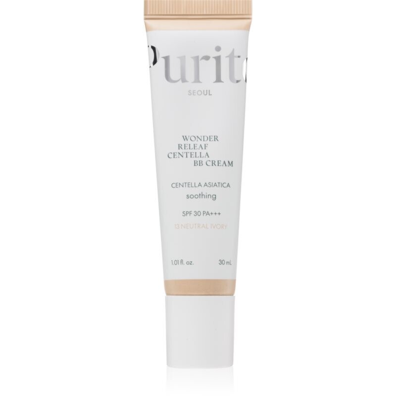 Purito Wonder Releaf Centella BB Cream SPF 30 PA+++ BB krém pro sjednocení barevného tónu pleti 15 Rose Ivory 30 ml