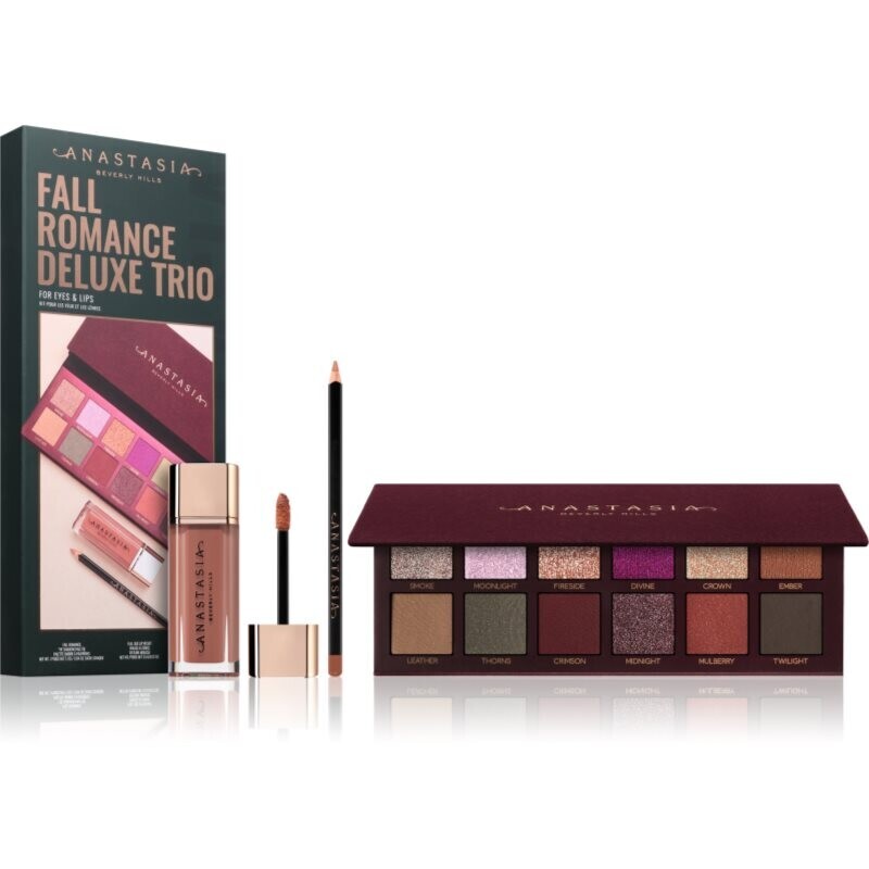 Anastasia Beverly Hills Fall Romance Deluxe Trio dárková sada na oči a rty pro ženy