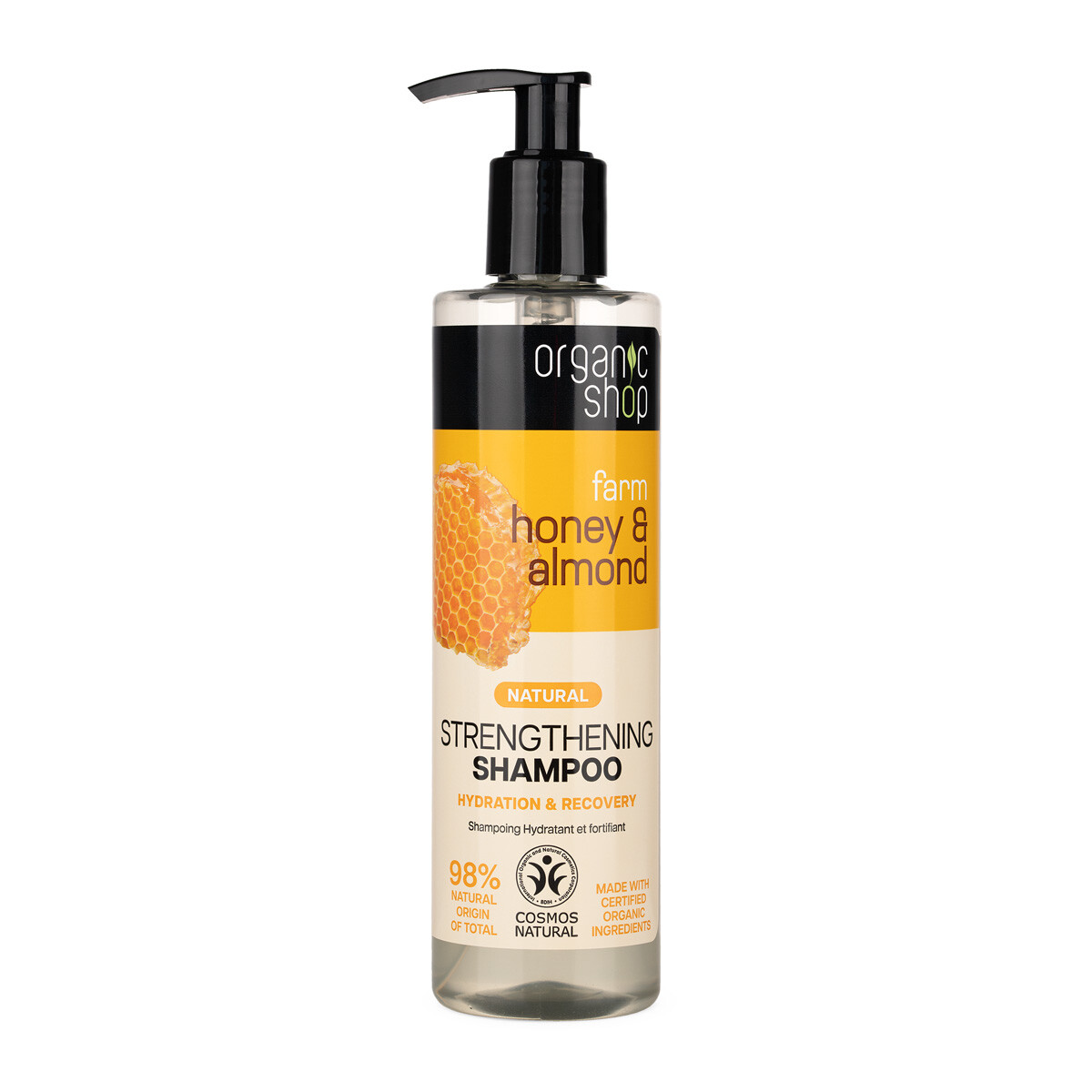 Organic Shop Posilující šampon Med a mandle (Strengthening Shampoo) 280 ml