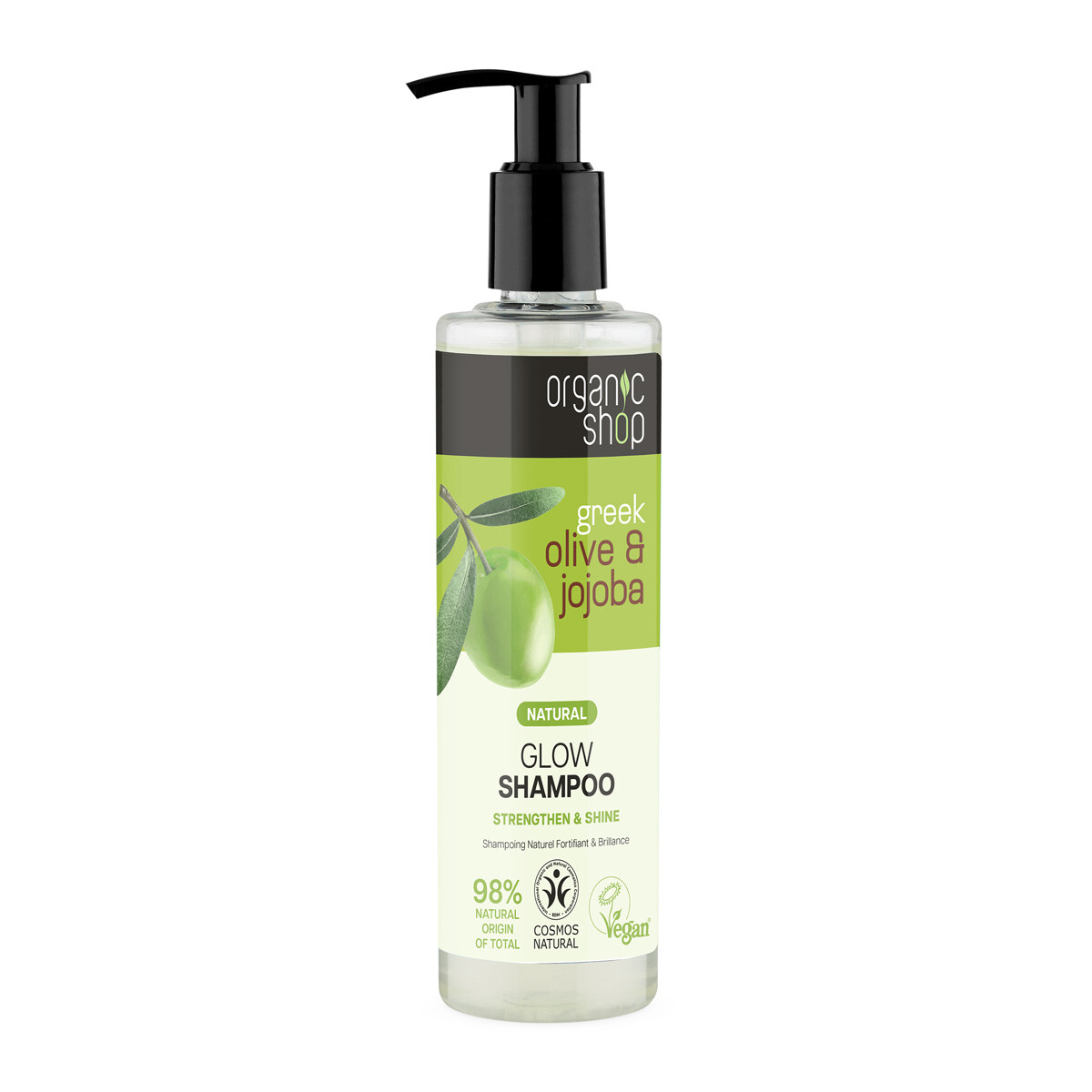 Organic Shop Šampon pro zářivý lesk vlasů Oliva a jojoba (Glow Shampoo) 280 ml