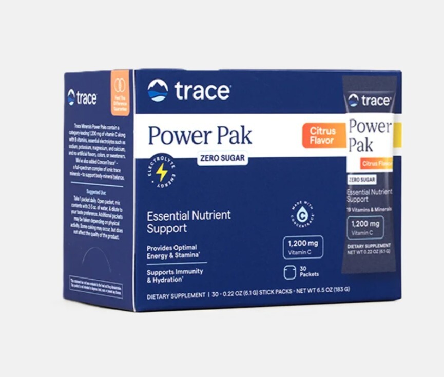 Trace Minerals Power Pak Elektrolyty Citrusy 30 sáčků