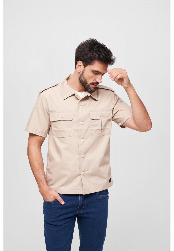 US Hemd Ripstop 1/2 - beige XL