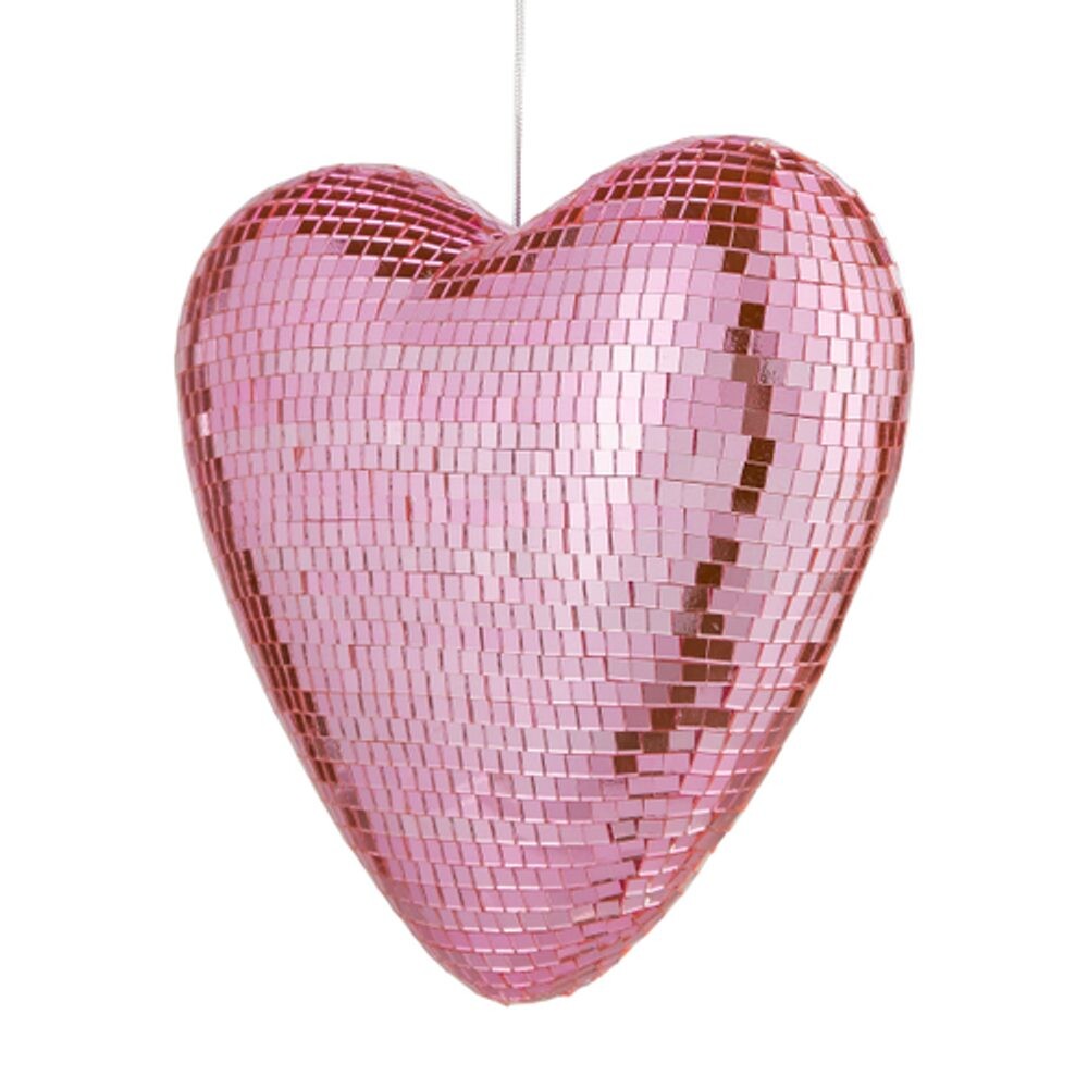 DISCO Srdce 20 cm - sv. růžová