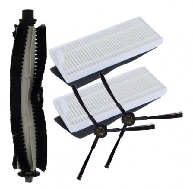 5ks Kartáče a HEPA filtry pro SILVERCREST SSR AA1 (IAN 442213_2304) sada