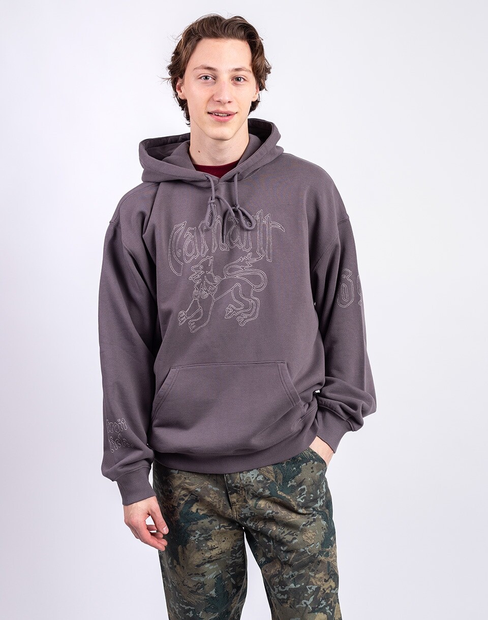 Carhartt WIP Hooded Hackwork Sweat Porphyry/Fleur de Sel M