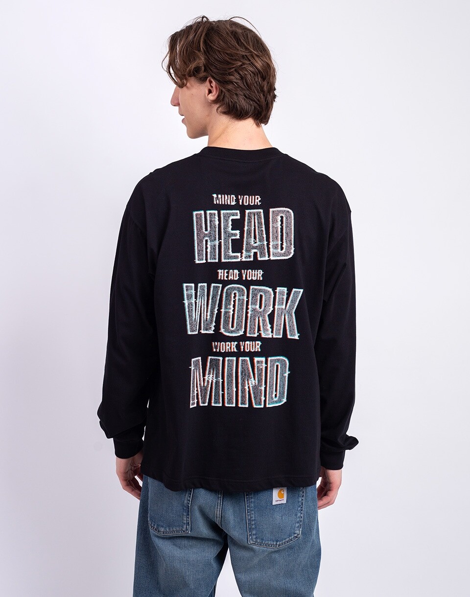Carhartt WIP L/S Mind Your Head T-Shirt Black M