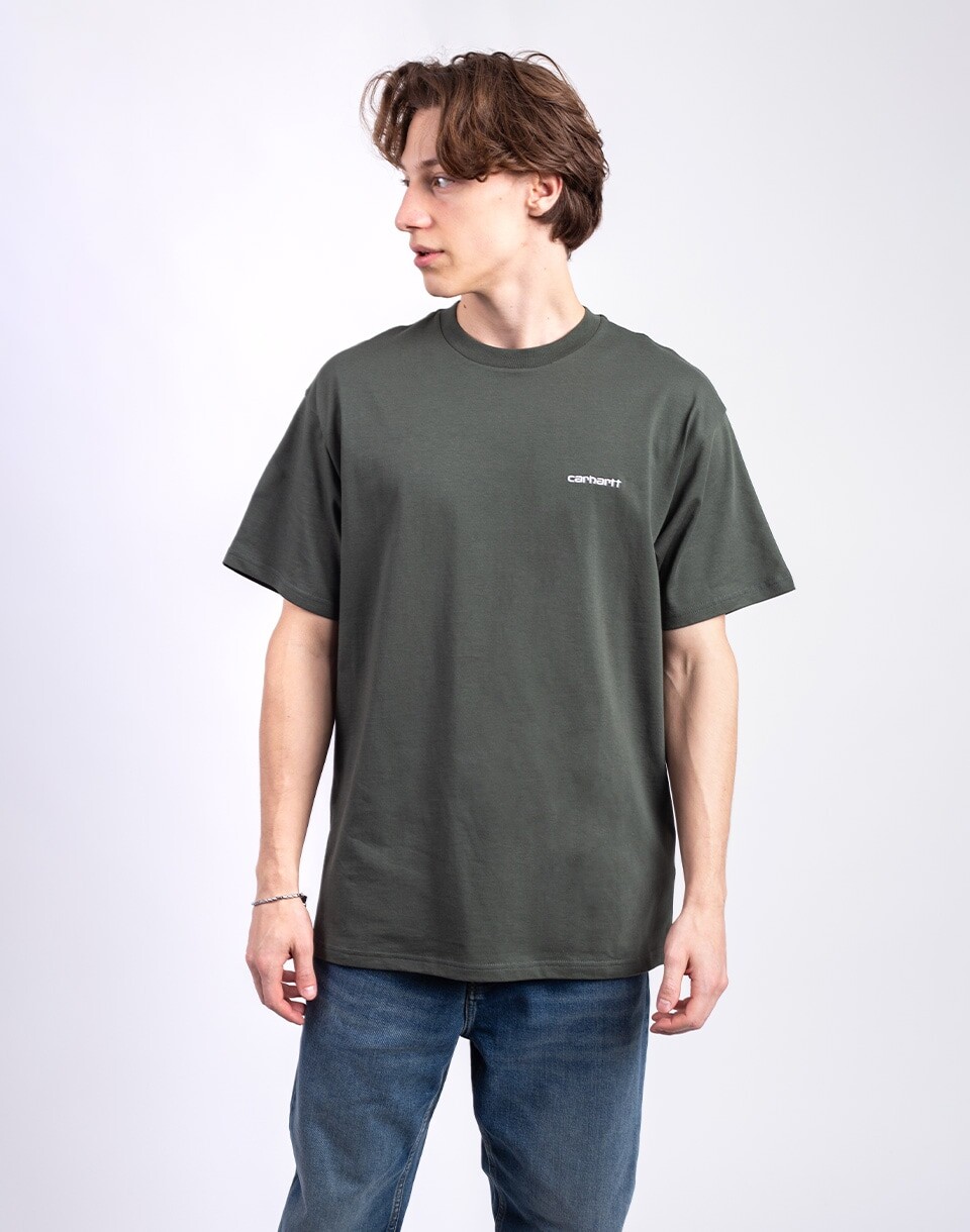 Carhartt WIP S/S Script Embroidery T-Shirt Opuntia/White S