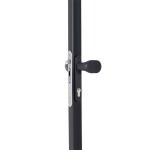 LOCINOX 3006PAD – hliníková klika se štítem na křídlové branky, pevná/otočná, černá