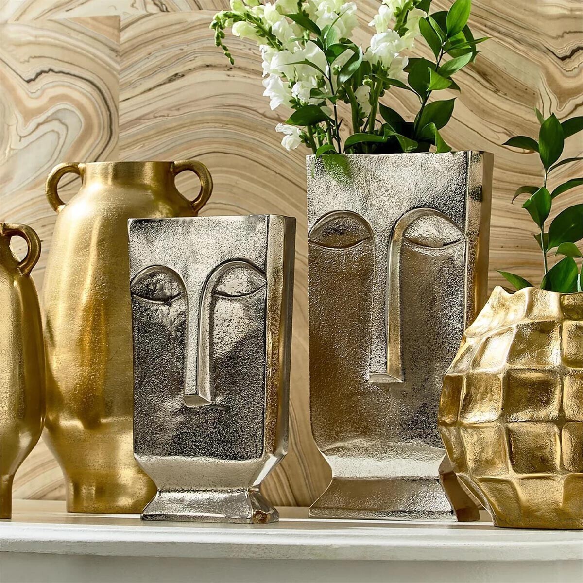 Dekorační váza Golden Head, velká