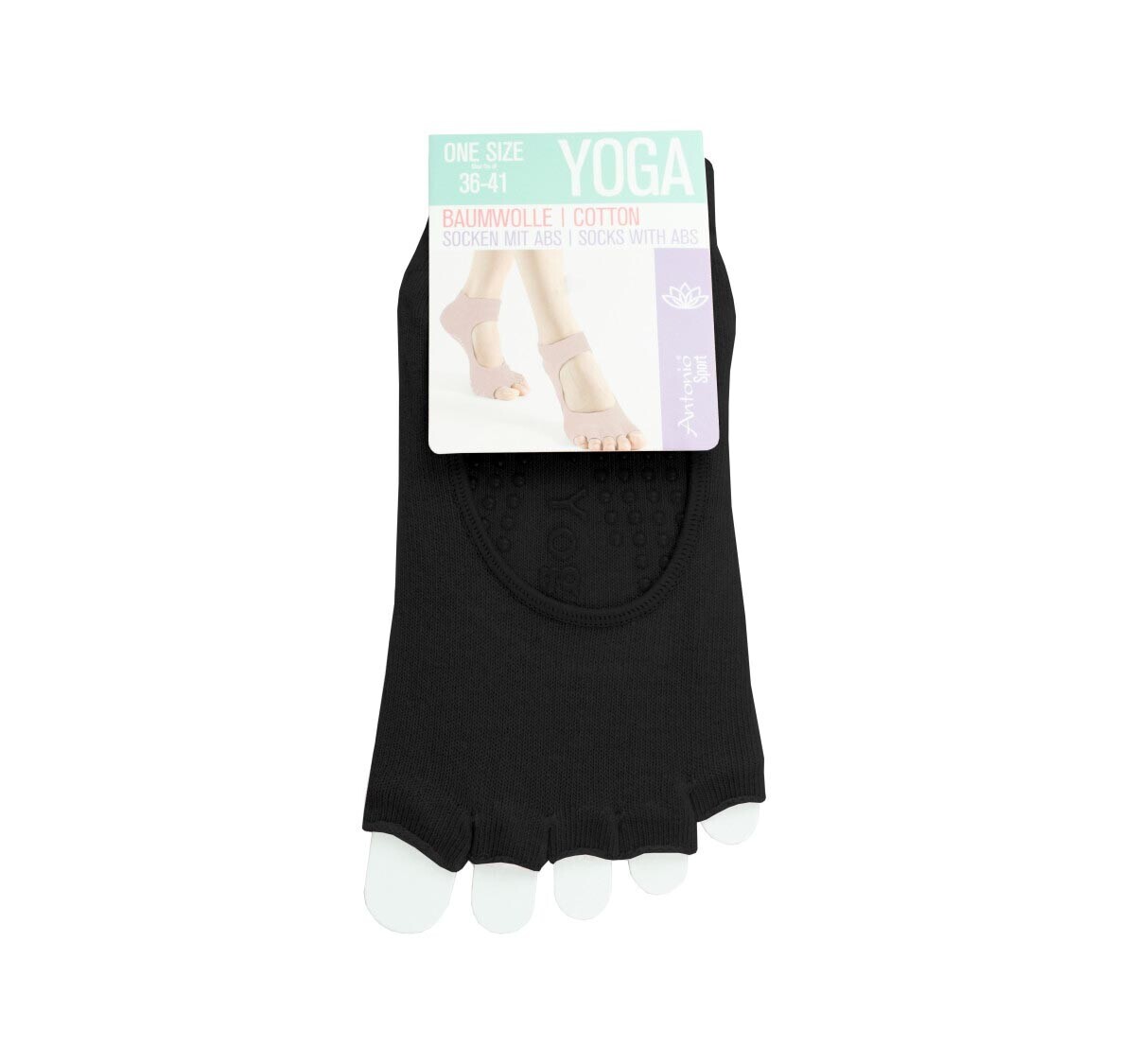 Ponožky na jógu, černé