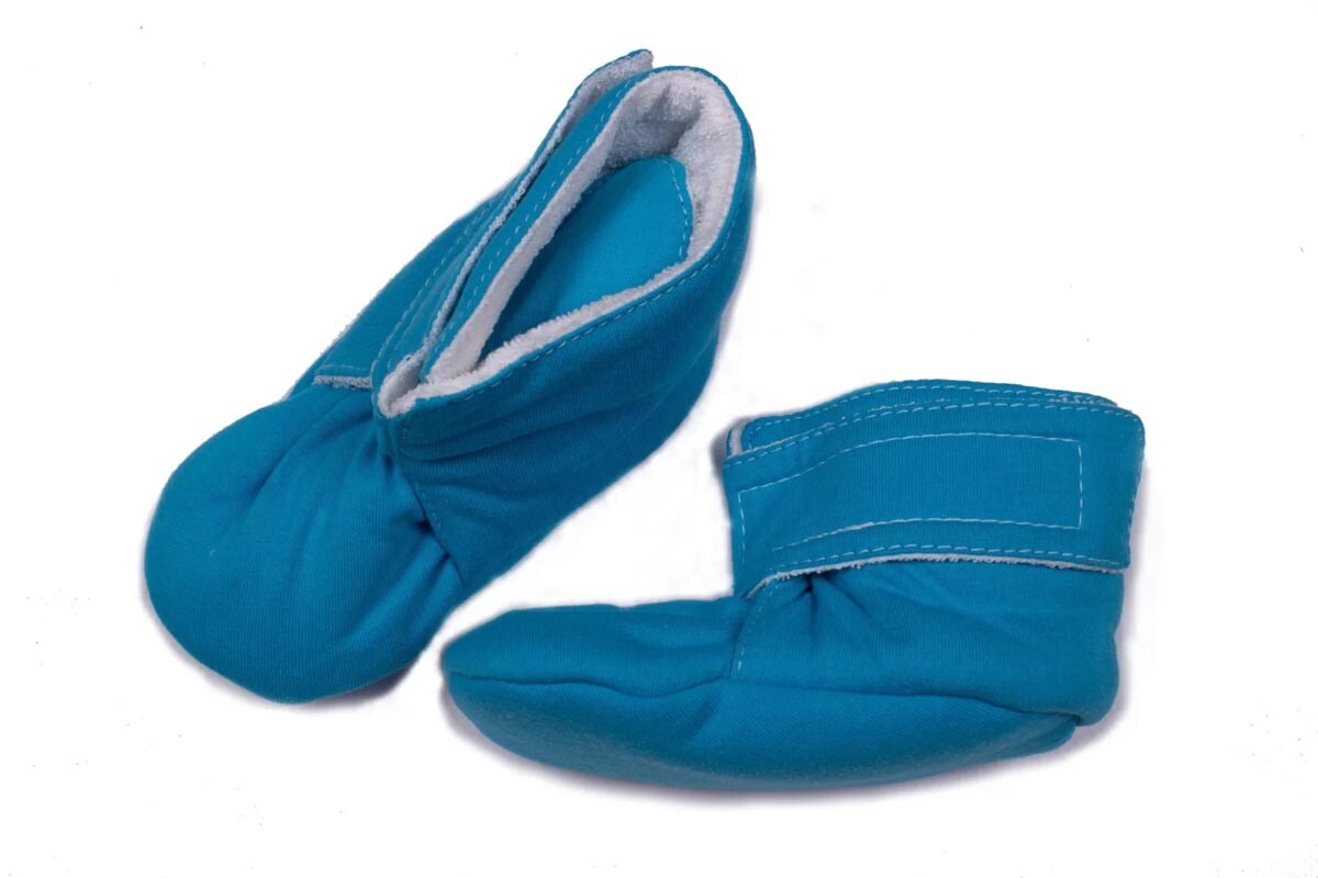 Zábalové bačkory pro děti a dospělé, modré, vel. 22-24 cm