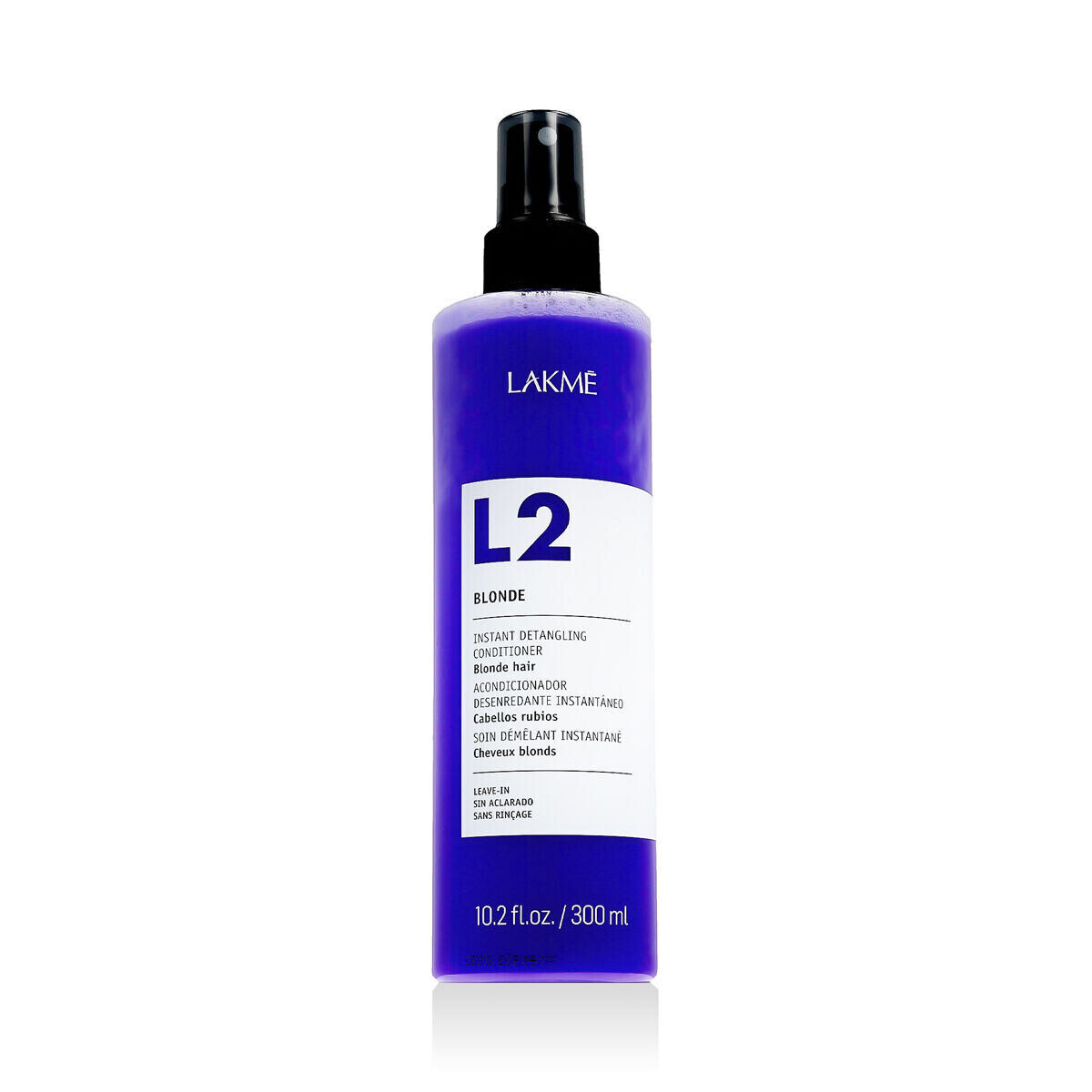Lakmé L2 Blonde Instant Detangling Conditioner bezoplachový kondicionér pro neutralizaci nežádoucích teplých tónů na blond a šedivých vlasech 300 ml unisex