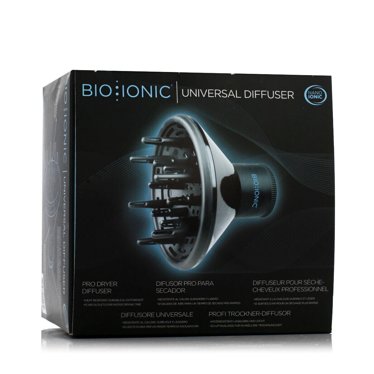 Bio Ionic Universal Diffuser Black univerzální difuzér pro fén na vlasy