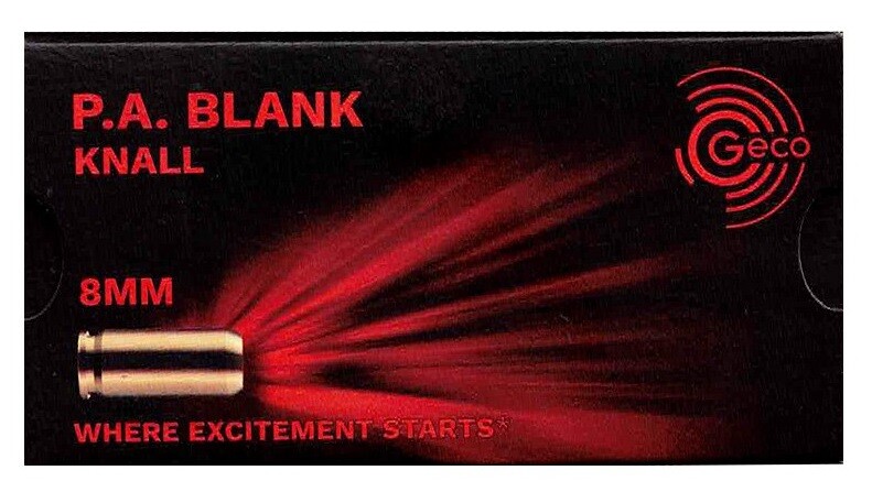 Poplašný náboj GECO 8mm PAK (slepý, poplašňák, startovací) 50ks