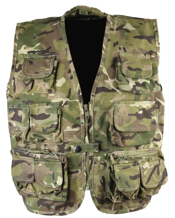 Vesta taktická dětská maskovací BTP MultiCam RipStop Kombat® Tactical Velikost: 7-8 let