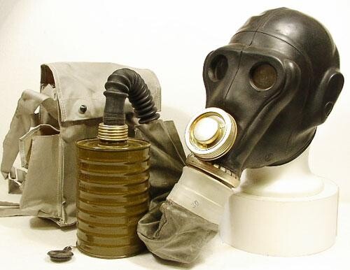 Plynová maska Rusko PRWU pro specialisty (raketové vojsko) černá Velikost: 1