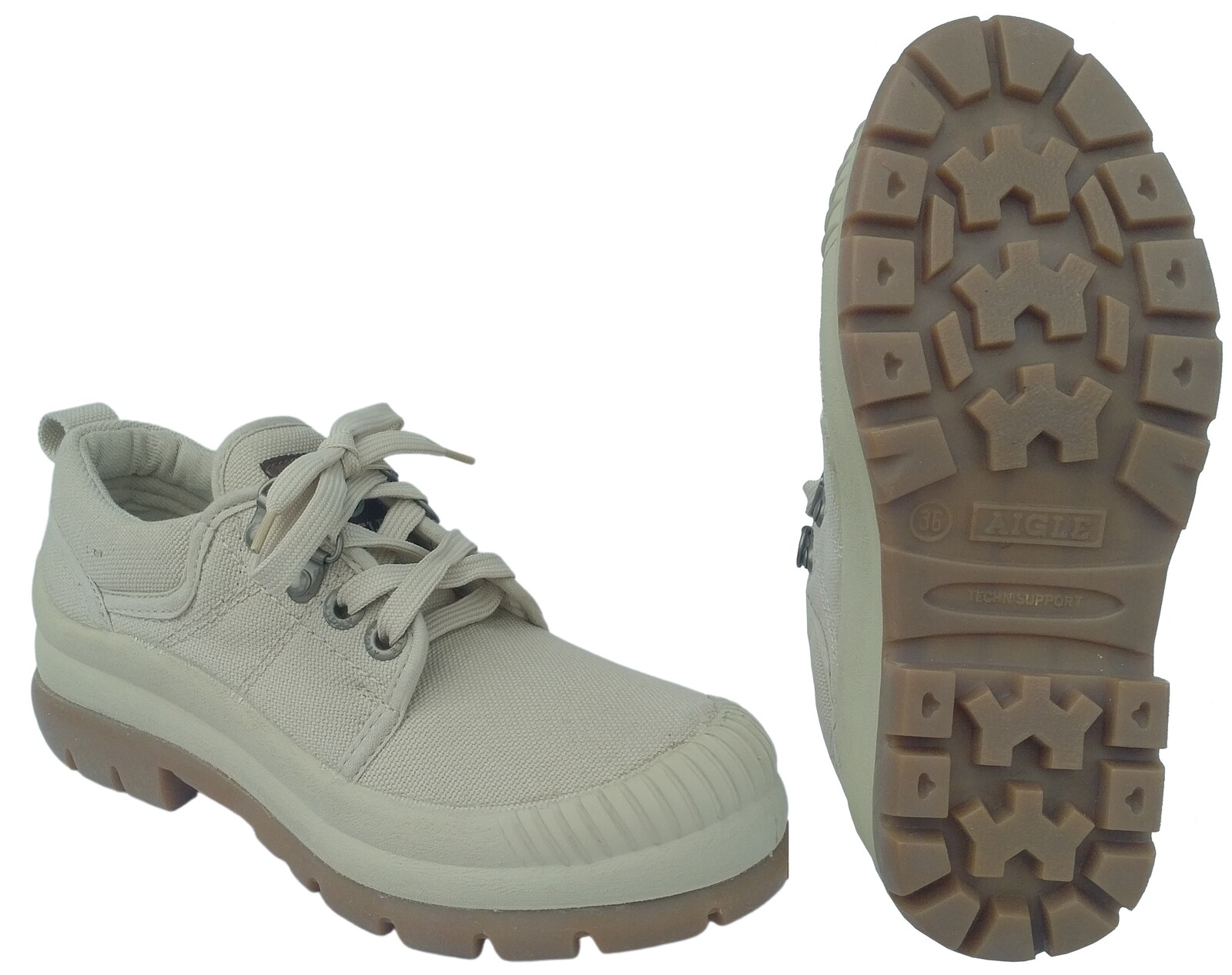 Boty AIGLE nízké polobotky pískové Velikost: 37 (230 / 24)