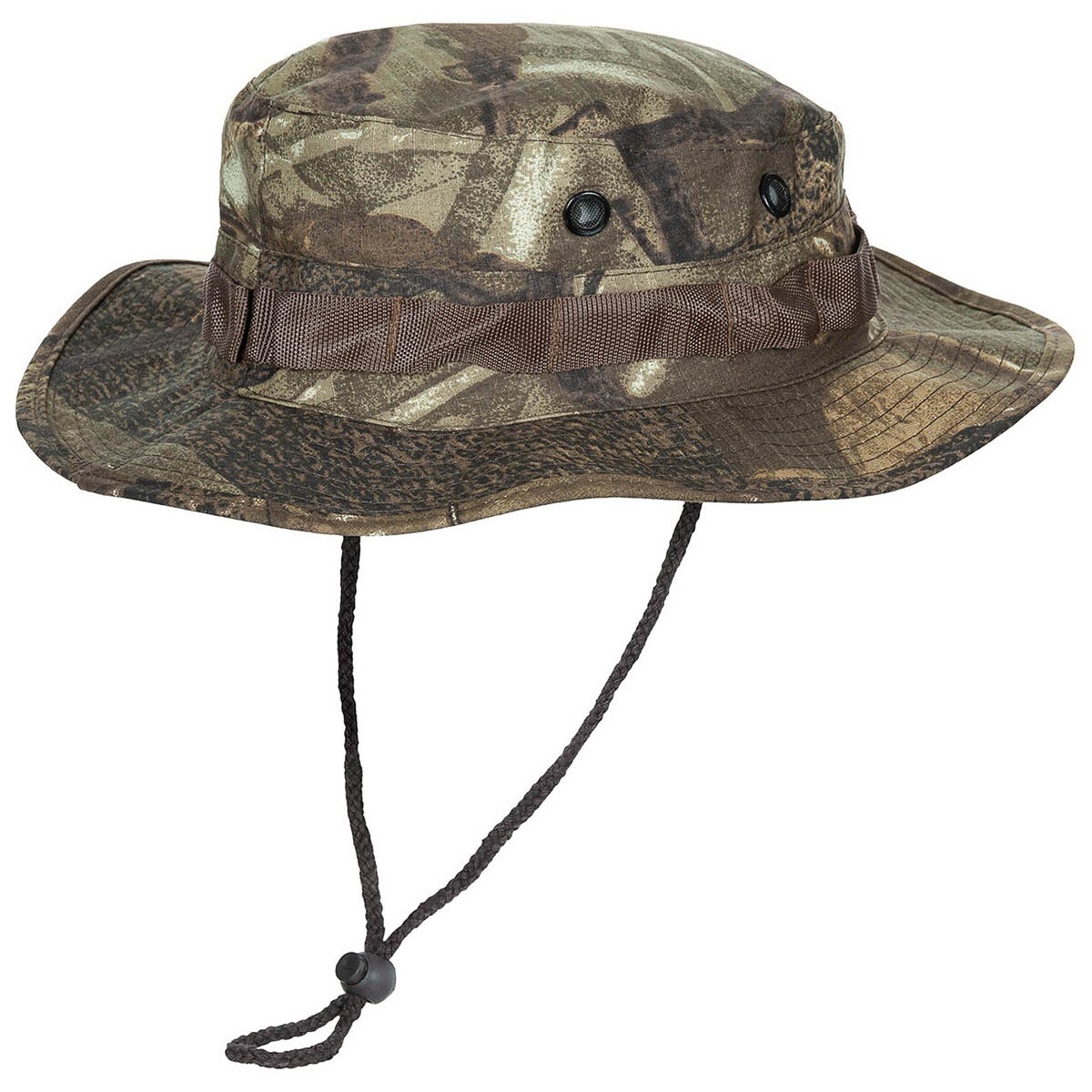 Klobouk Jungle lovecký hnědý RipStop Hunter Brown Camo MFH® Adventure 10713G Velikost: S (54 - 55cm)