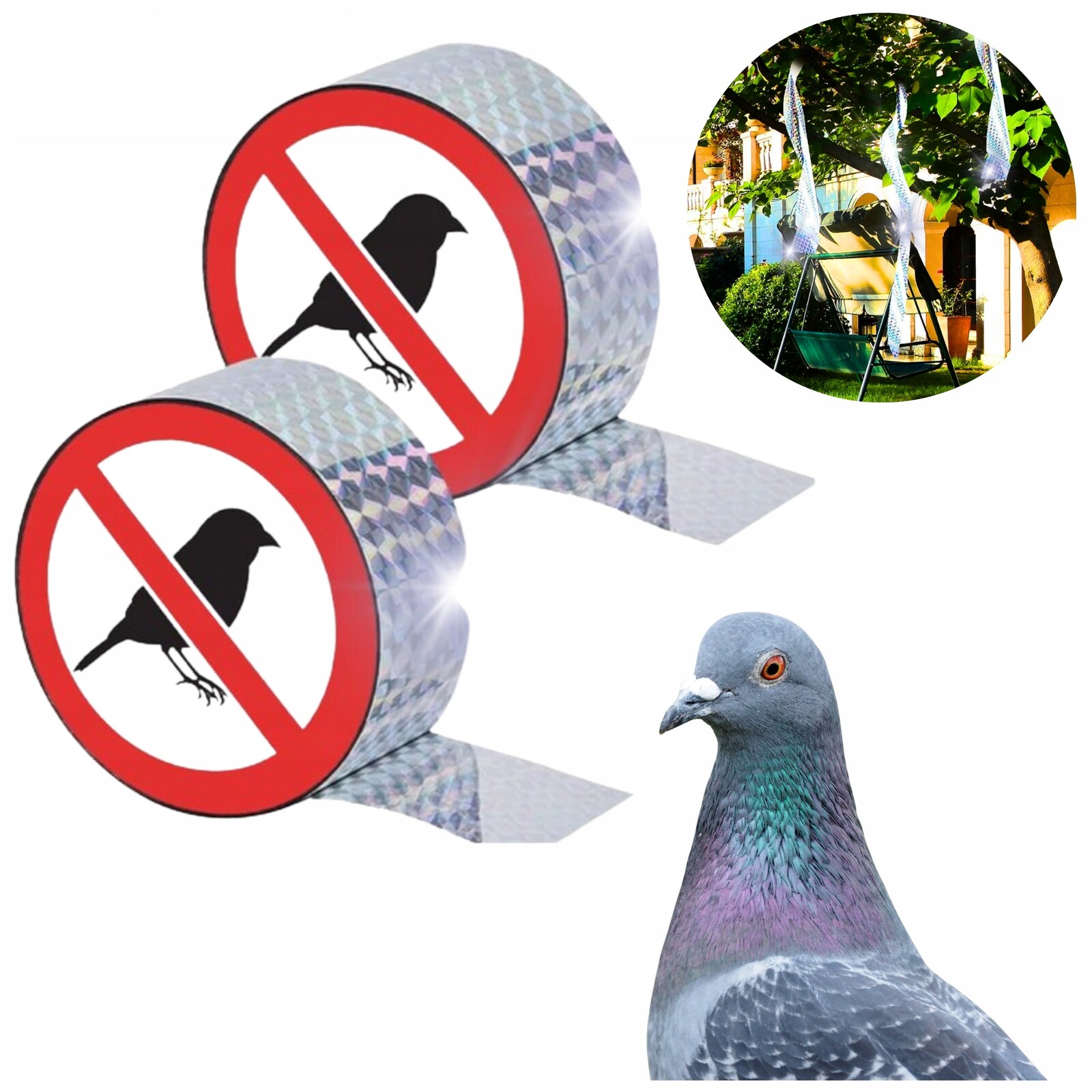 Reflexní páska proti ptákům 2,4cm / 10m Eurobatt®