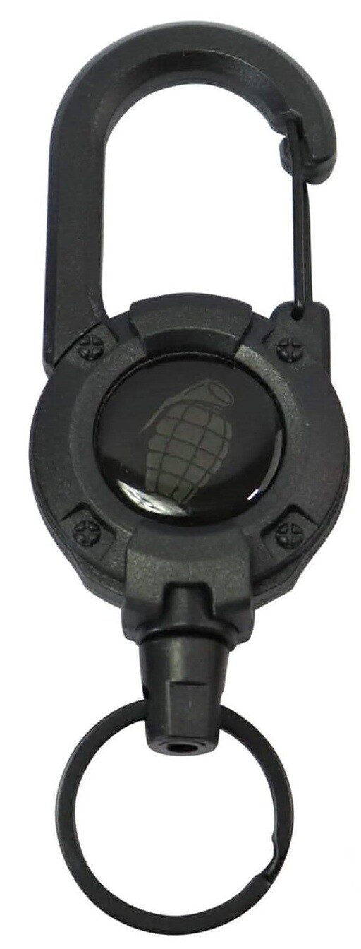 Karabina s vysouvacím lankem Kombat® černá