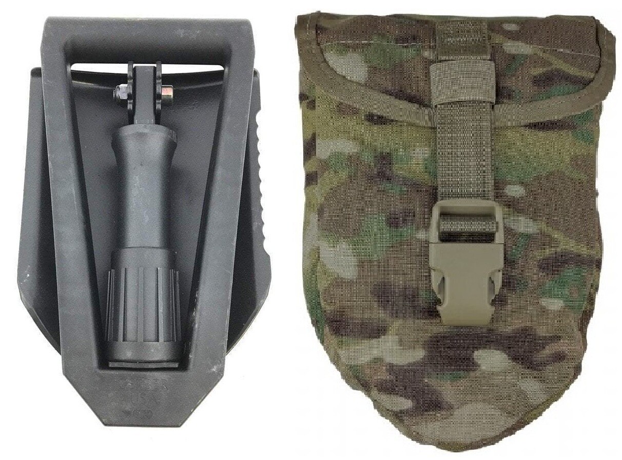 Lopatka skládací Gerber s pouzdrem MOLLE MultiCam™ OCP US použitá Varianta: Lopatka v obalu MultiCam™ OCP
